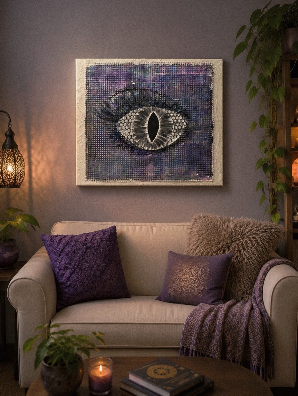 HANDCRAFTED Abstract Painting HANDPAINTED 3d Artwork HANDMADE Wall Art Decor